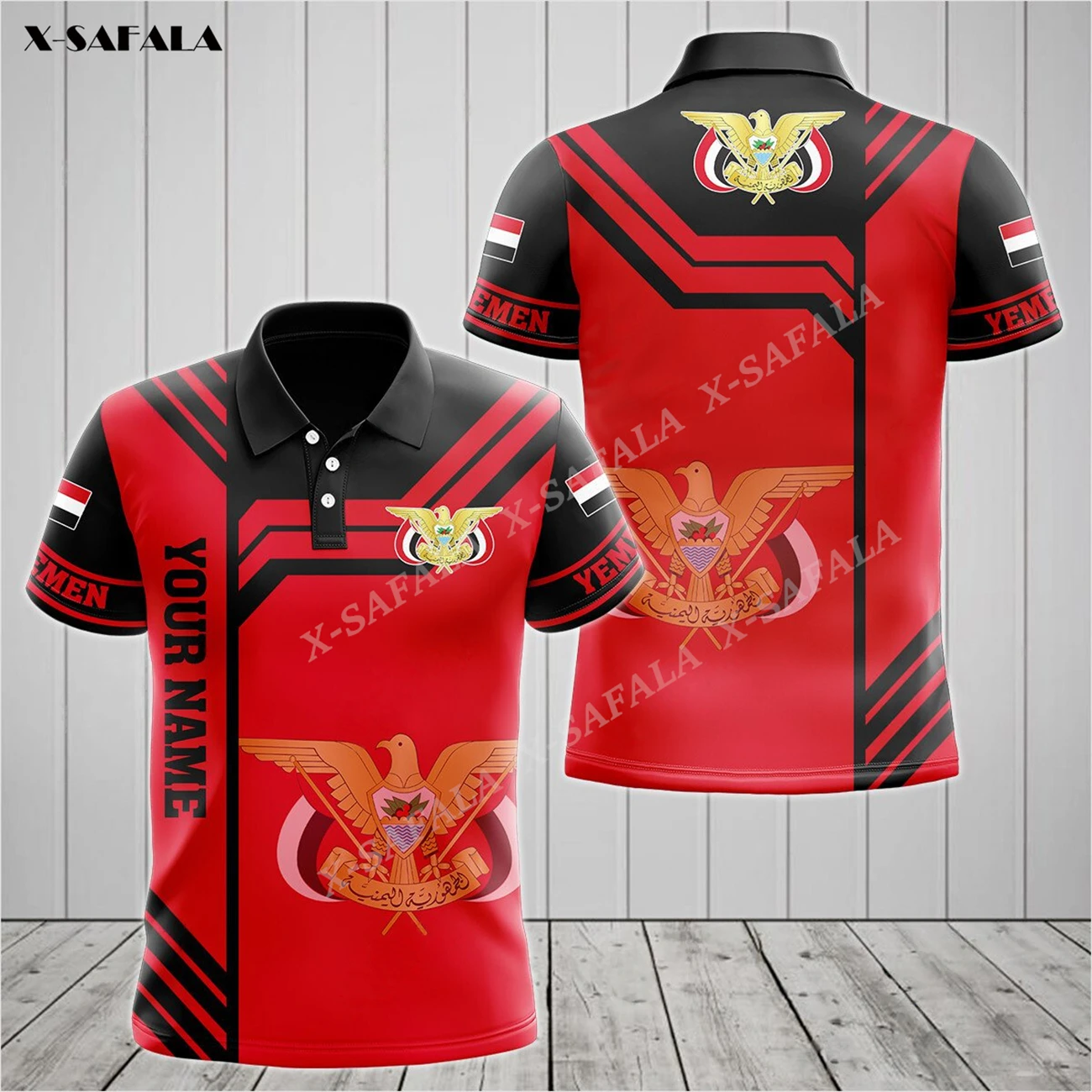 YEMEN Custom Name Eagle Flag 3D Print Polo Shirts Men Collar Short Sleeve StreetWear Casual Top New Summer Fashion Clothing
YEMEN Custom Name Eagle Flag 3D Print Polo Shirts Men Collar Short Sleeve StreetWear Casual Top New Summer Fashion Clothing