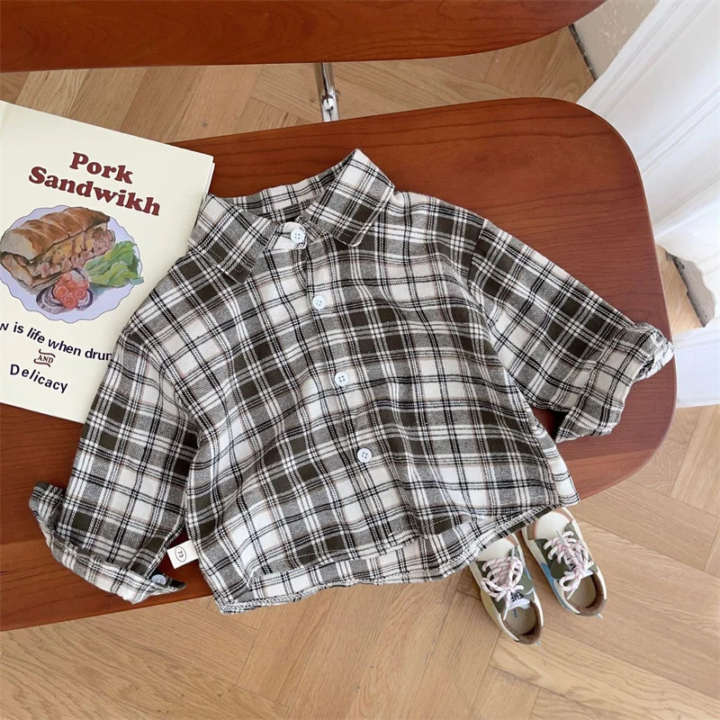 New Born Cotton Shirt Autumn Fall Clothing TShirt Costume Toddler Infant Little Boys Tops Tee Casual plaid Baby Cardigan Clothes
New Born Cotton Shirt Autumn Fall Clothing TShirt Costume Toddler Infant Little Boys Tops Tee Casual plaid Baby Cardigan Clothes