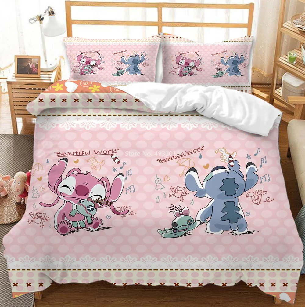 3D Cartoon Lilo & Stitch Duvet Cover Set Bedroom Decor for Children Kids Boy Girl Queen King Size Bedding Set
3D Cartoon Lilo & Stitch Duvet Cover Set Bedroom Decor for Children Kids Boy Girl Queen King Size Bedding Set