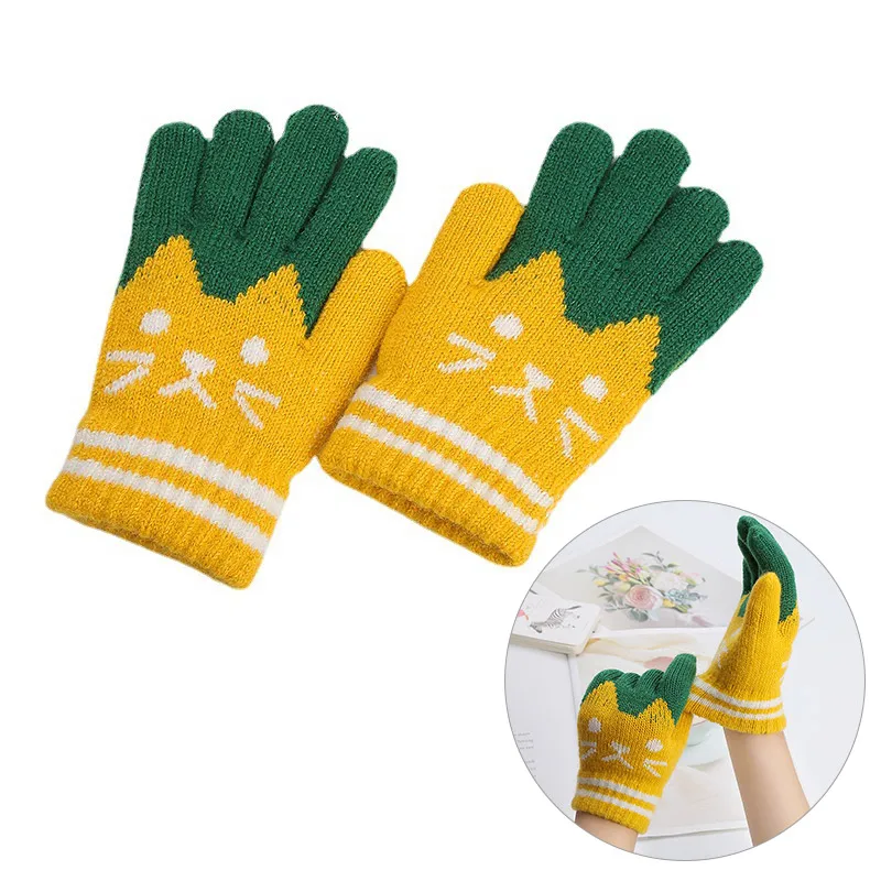 Child Kids Winter Knitted Gloves Baby Girls Boys Cartoon Cats Cute Gloves Outdoor Cartoon Warm Imitation Cashmere Mittens 4-8Y
Child Kids Winter Knitted Gloves Baby Girls Boys Cartoon Cats Cute Gloves Outdoor Cartoon Warm Imitation Cashmere Mittens 4-8Y