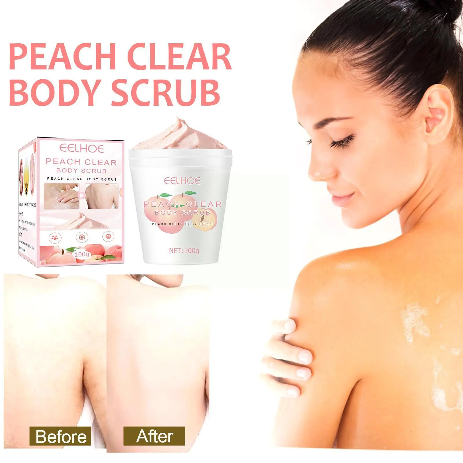 100g Peach Body Scrub Cream Deep Cleansing Dead Skin Exfoliates Scrub Care Body Whitening Remove Body Moisturizing Smooth F0z8
100g Peach Body Scrub Cream Deep Cleansing Dead Skin Exfoliates Scrub Care Body Whitening Remove Body Moisturizing Smooth F0z8