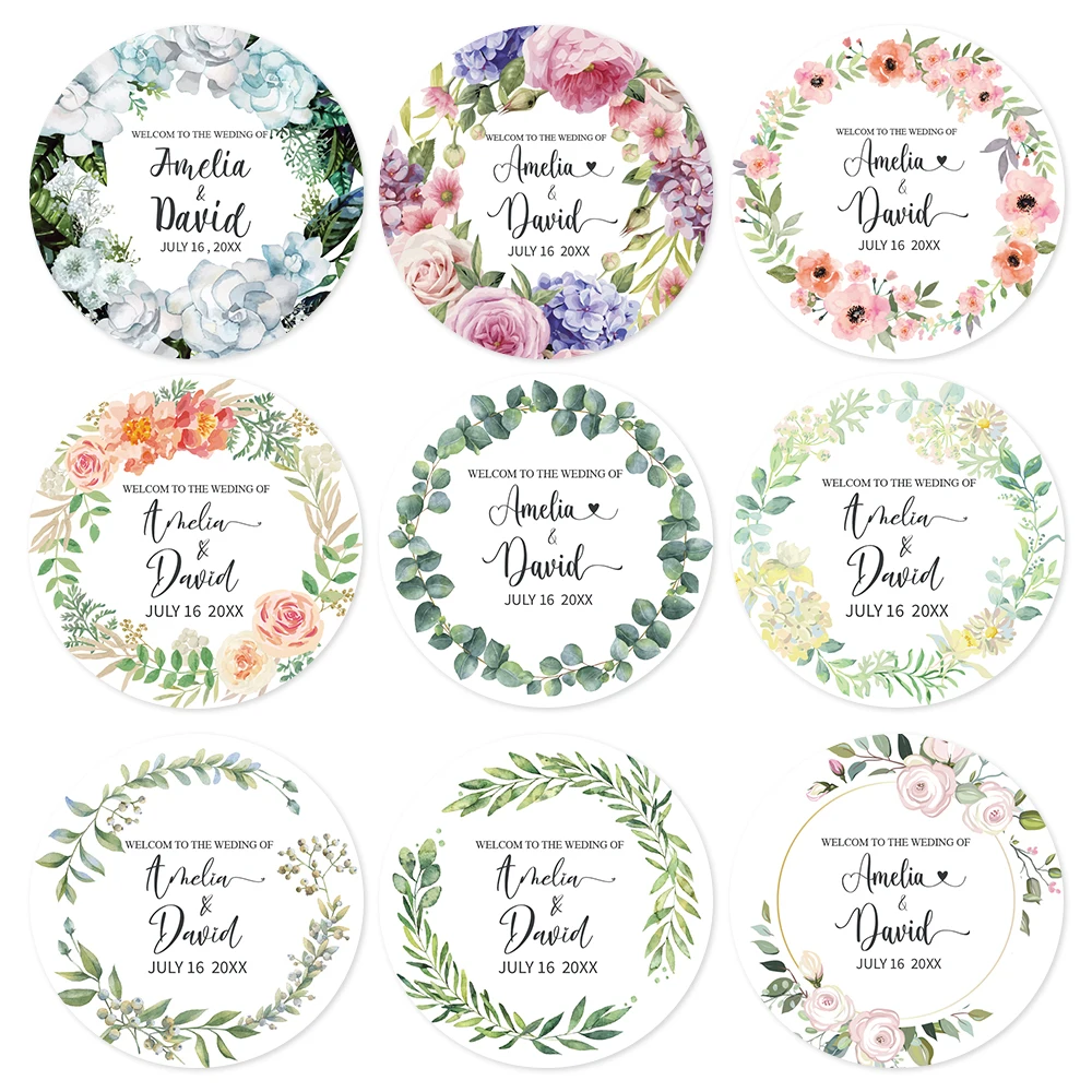 Круглые свадебные наклейки на день рождения ребенка 
Круглые свадебные наклейки на день рождения ребенка