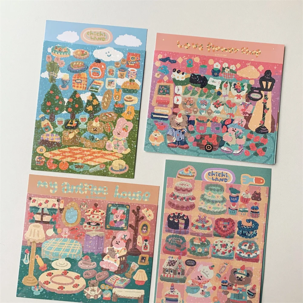 Laser Love Bear Sticker Photo Frame Love Stationery Srapbooking Deco Scrapbook DIY Material Decoration Stationery Stickers 
Laser Love Bear Sticker Photo Frame Love Stationery Srapbooking Deco Scrapbook DIY Material Decoration Stationery Stickers