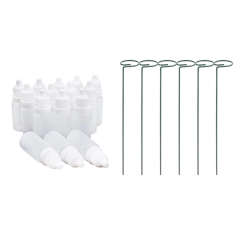 50 Pcs Dropper Bottle, Plastic Bottle, Empty Bottle (Bottle + Stopper + Stopper) - 10 Ml & 6 Pack Plant Support Stakes
50 Pcs Dropper Bottle, Plastic Bottle, Empty Bottle (Bottle + Stopper + Stopper) - 10 Ml & 6 Pack Plant Support Stakes