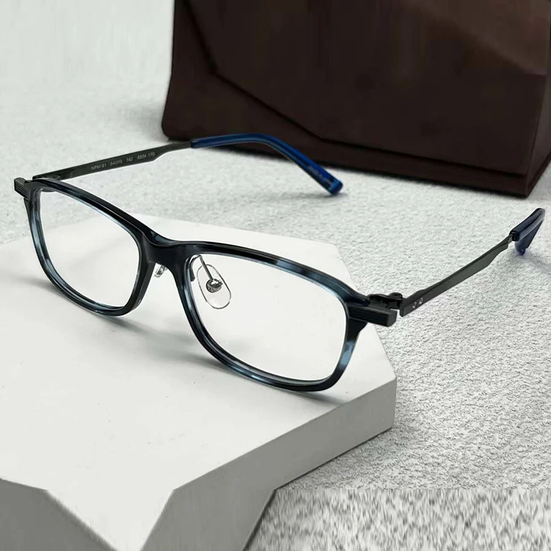 Japanese NPM-91 Titanium Square Luxury Brand Glasses Frames Men Myopia Classical Silver Eyeglasses Women Prescription Eyewear
Japanese NPM-91 Titanium Square Luxury Brand Glasses Frames Men Myopia Classical Silver Eyeglasses Women Prescription Eyewear