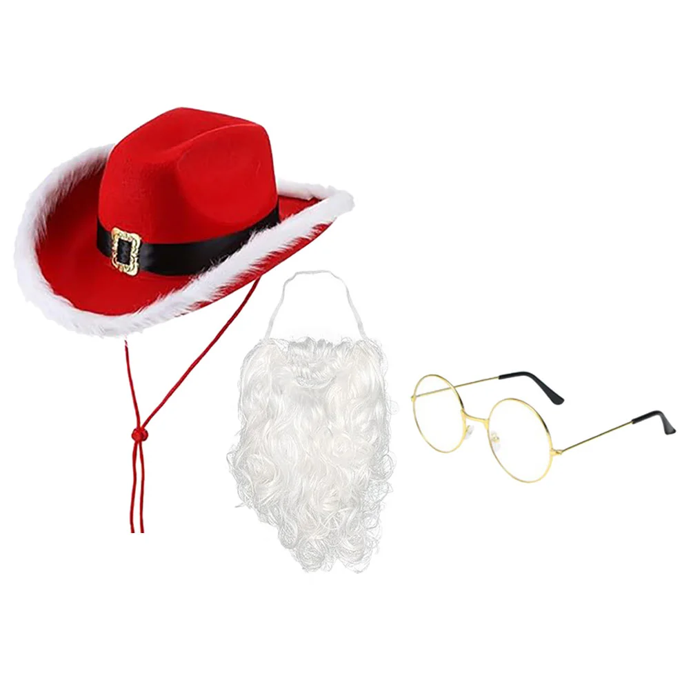 1 set of Christmas Santa Claus Cosplay Accessories Santa Hat Santa Fake Beard Glasses Props
1 set of Christmas Santa Claus Cosplay Accessories Santa Hat Santa Fake Beard Glasses Props