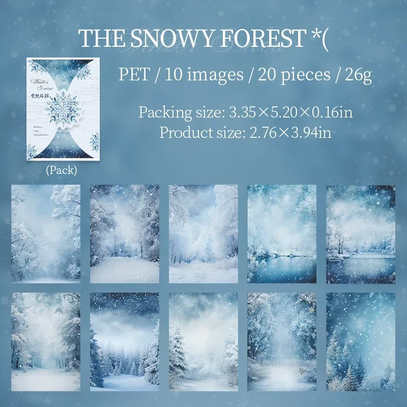 Набор стикеров JIANWU «Снег в зимней серии» 
Набор стикеров JIANWU «Снег в зимней серии»