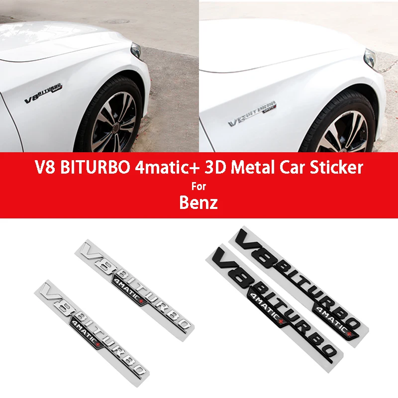 V6/V8 BITURBO TURBO 4MATIC Emblem Badge Car Rear Trunk Decal Fender Sticker For Mercedes Benz A B C E CLA GLC Class Car Styling
V6/V8 BITURBO TURBO 4MATIC Emblem Badge Car Rear Trunk Decal Fender Sticker For Mercedes Benz A B C E CLA GLC Class Car Styling