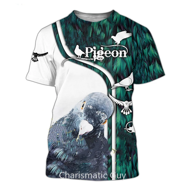Bird pigeon animal 3D printing T-shirt summer fashion Harajuku pigeon pattern short-sleeved quick-drying casual breathable top
Bird pigeon animal 3D printing T-shirt summer fashion Harajuku pigeon pattern short-sleeved quick-drying casual breathable top