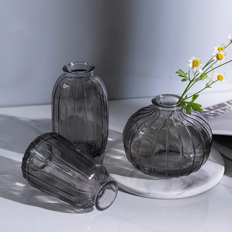 Mini Grey Vase Crystal Living Room Decoration Accessories вазы Flower Pot Small Glass Vases Set Desktop Table Home Decor
Mini Grey Vase Crystal Living Room Decoration Accessories вазы Flower Pot Small Glass Vases Set Desktop Table Home Decor