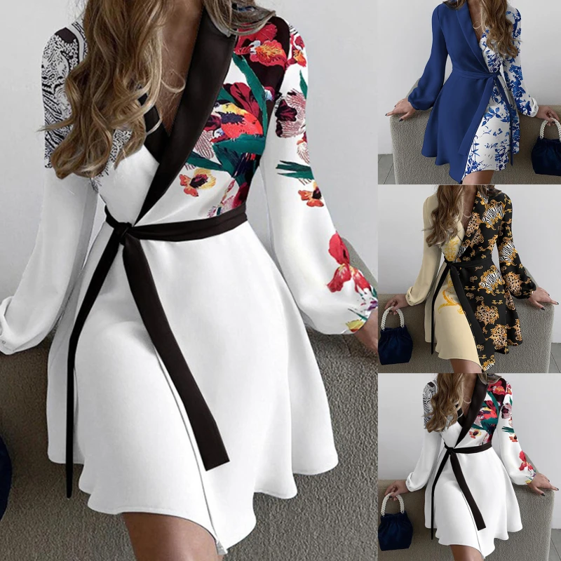 Lapel Dress Plain V Neck Surplice Neck Long Sleeve Work Drawstring Prom dresses Casual Daily Women Floral Dress Y2K Sexy Dress
Lapel Dress Plain V Neck Surplice Neck Long Sleeve Work Drawstring Prom dresses Casual Daily Women Floral Dress Y2K Sexy Dress