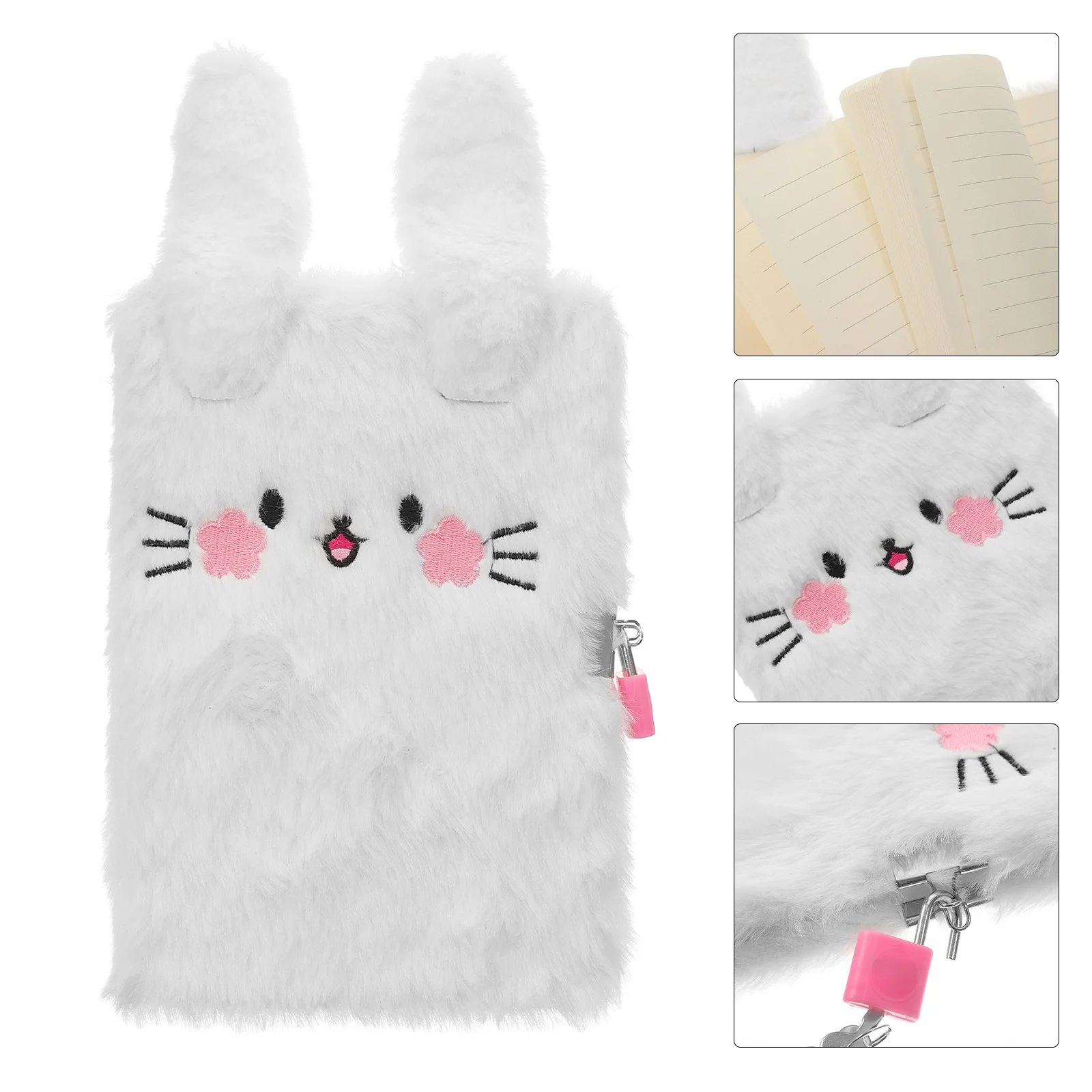 Diary Notebook Novelty Cat Notebook Fluffy Cover Notebook with Lock Lockable Plush Notebook
Diary Notebook Novelty Cat Notebook Fluffy Cover Notebook with Lock Lockable Plush Notebook