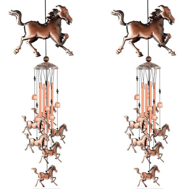 2X Vintage Wind Chimes,Horse Wind Chimes Music Wind Chimes For Family Ladies Festivals Balconies Garden Decoration
2X Vintage Wind Chimes,Horse Wind Chimes Music Wind Chimes For Family Ladies Festivals Balconies Garden Decoration