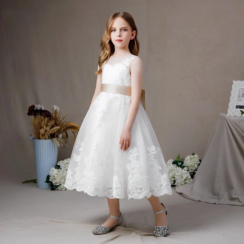 Lace Flower Girl Dresses A-LINE O-Neck Sleeveless Tea-Length Princess Pageant Prom Gown for Wedding Bridesmaid Prom Evening
Lace Flower Girl Dresses A-LINE O-Neck Sleeveless Tea-Length Princess Pageant Prom Gown for Wedding Bridesmaid Prom Evening