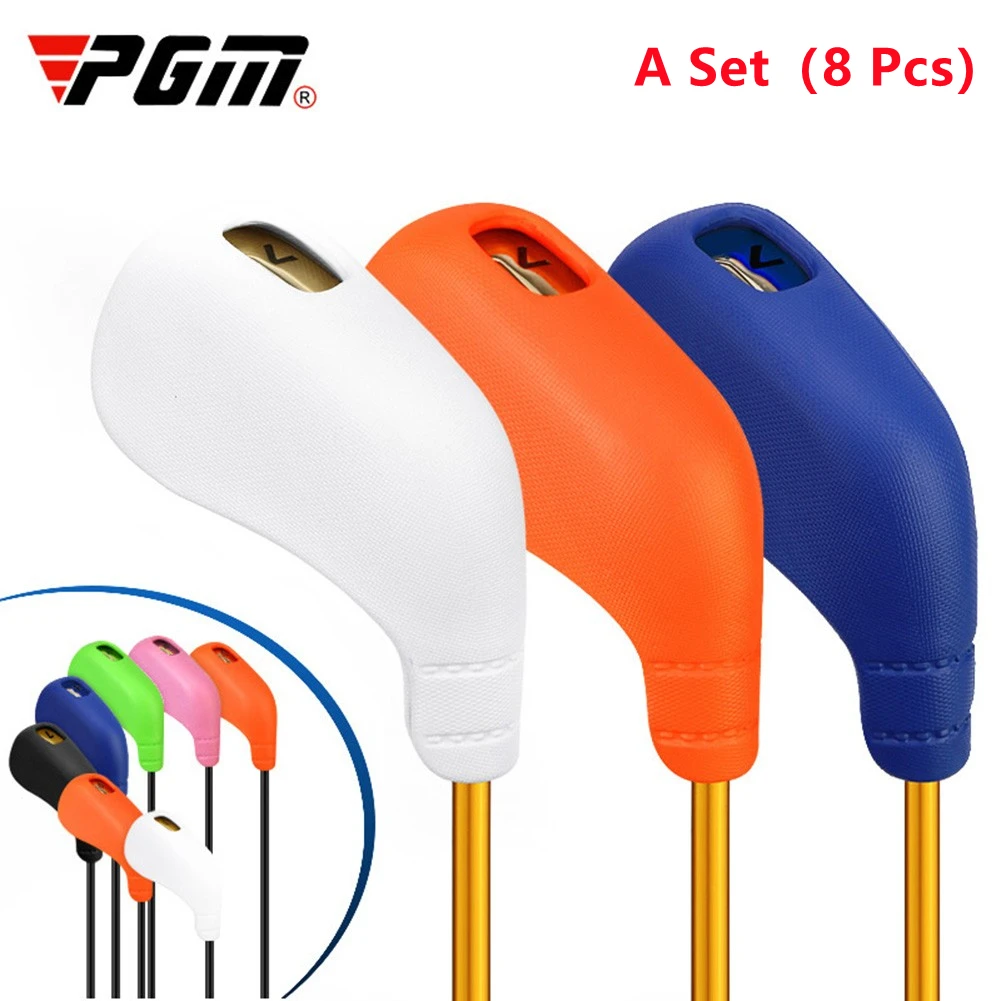 PGM 8Pcs/Set Rubber Golf Iron Clubs Club Head Cover Case Protection Silica Gel Headgear Golf Club Protector
PGM 8Pcs/Set Rubber Golf Iron Clubs Club Head Cover Case Protection Silica Gel Headgear Golf Club Protector