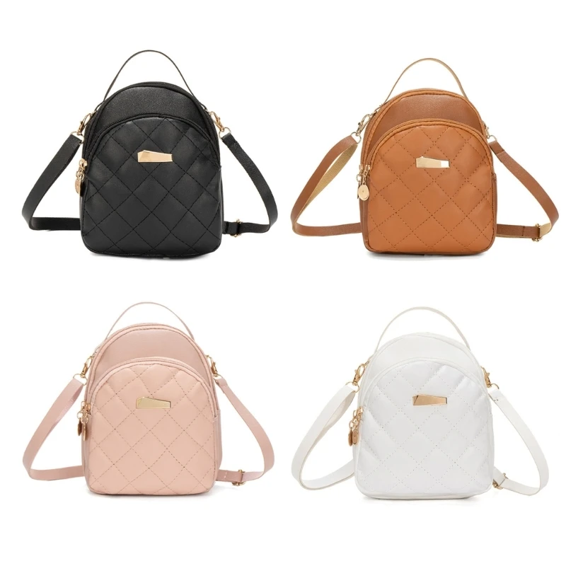Female Quilted Backpack All-matching Back Pack Ladies Small Phone Pouch Girl Schoolbag Women PU Leather Casual Backpack
Female Quilted Backpack All-matching Back Pack Ladies Small Phone Pouch Girl Schoolbag Women PU Leather Casual Backpack