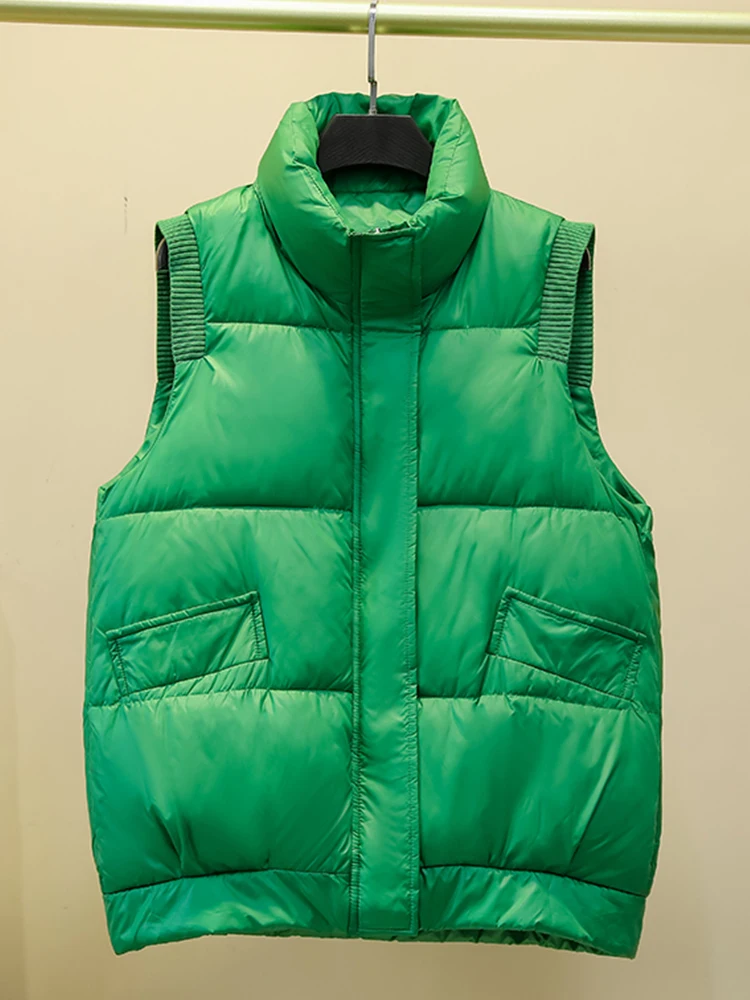 Женский зимний жилет с воротником-стойкой, 5 цветов 
Женский зимний жилет с воротником-стойкой, 5 цветов