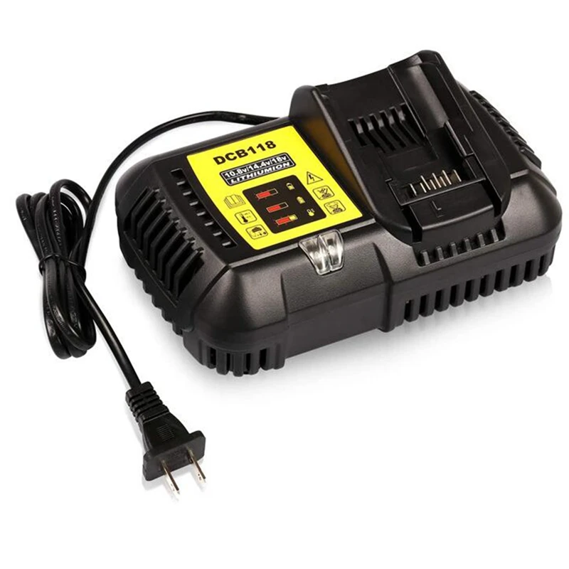 DCB118 Battery Charger For Dewalt Battery 10.8V-20V DCB200 DCB101 DCB115 DCB107 DCB105 DCB140 &DCB112
DCB118 Battery Charger For Dewalt Battery 10.8V-20V DCB200 DCB101 DCB115 DCB107 DCB105 DCB140 &DCB112