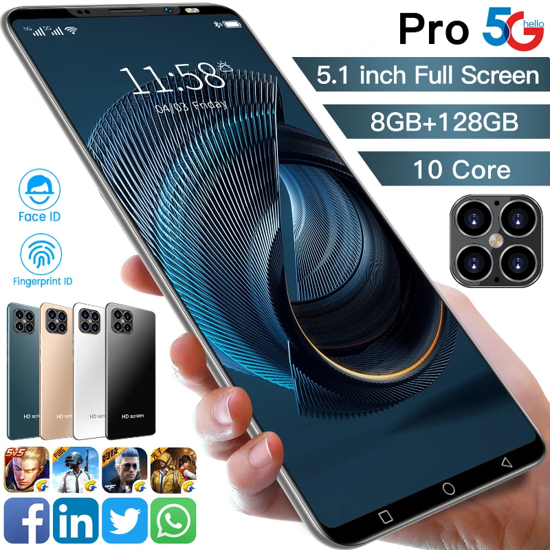100% New Android 16+512G Dual SIM Mobile Phone 5.1 Inch MT 6889 10-core Global 5G LTE Smartphone Free Shipping
100% New Android 16+512G Dual SIM Mobile Phone 5.1 Inch MT 6889 10-core Global 5G LTE Smartphone Free Shipping