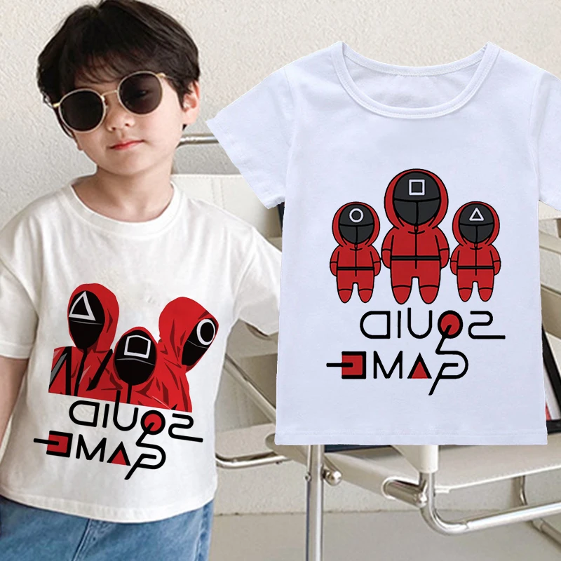 Летняя детская одежда, блузка, Милая футболка с мультяшным принтом игра кальмар, модные футболки для мальчиков и девочек, Повседневные детс...
Летняя детская одежда, блузка, Милая футболка с мультяшным принтом игра кальмар, модные футболки для мальчиков и девочек, Повседневные детс...