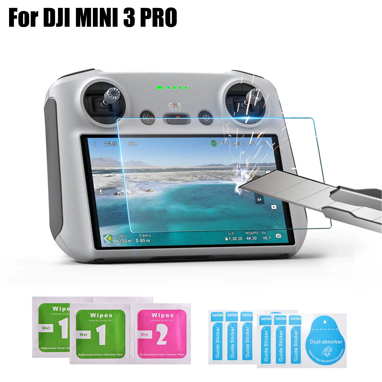 2pcs 9H Tempered Glass Film for DJI Mini 3 Pro Protective Films for DJI RC Remote Control with Screen Accessories for DJI RC
2pcs 9H Tempered Glass Film for DJI Mini 3 Pro Protective Films for DJI RC Remote Control with Screen Accessories for DJI RC