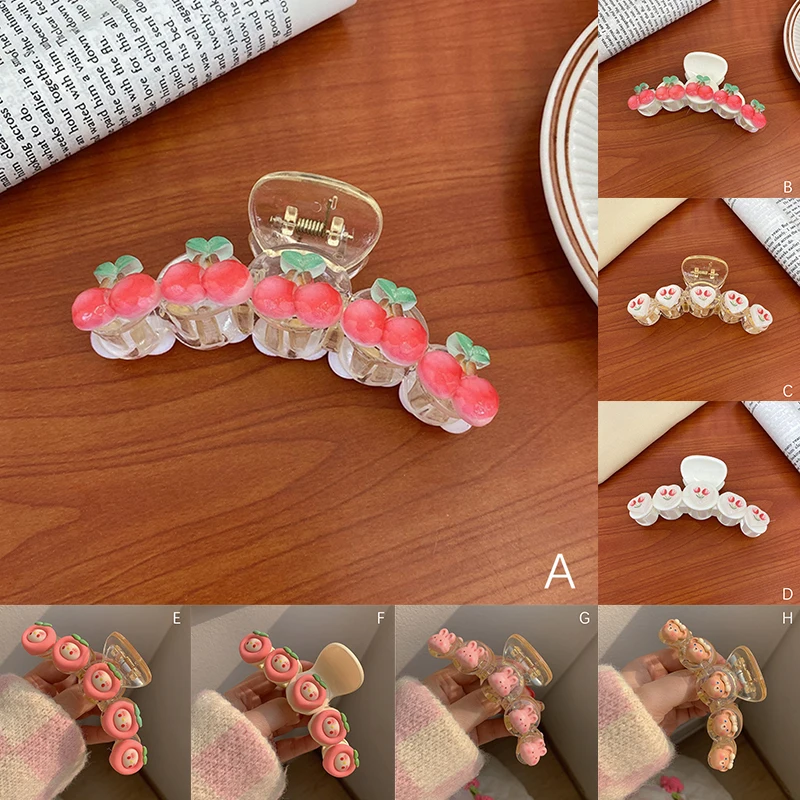 Large Fruit Hair Claw Clip Big Acrylic Barrette Crab Hair Claws Bath Clip Ponytail Clip for Women Girl Headwear Hair Accessories
Large Fruit Hair Claw Clip Big Acrylic Barrette Crab Hair Claws Bath Clip Ponytail Clip for Women Girl Headwear Hair Accessories