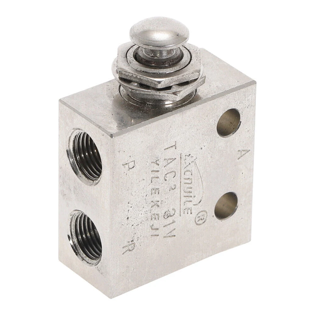 Pneumatic Systems Air Mechanical Valve Manifolds TAC2-31V 2 Position 3 Way 62 X 32 X 16mm Air Pneumatic Valve Alloy
Pneumatic Systems Air Mechanical Valve Manifolds TAC2-31V 2 Position 3 Way 62 X 32 X 16mm Air Pneumatic Valve Alloy
