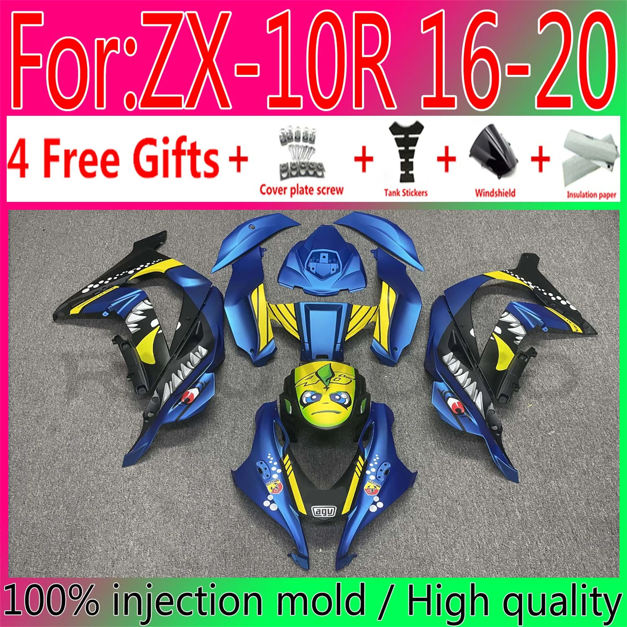 Обтекатели для кузова нового мотоцикла Kawasaki ZX-10R ZX10R 2016 - 2020 16 17 18 19 20
Обтекатели для кузова нового мотоцикла Kawasaki ZX-10R ZX10R 2016 - 2020 16 17 18 19 20