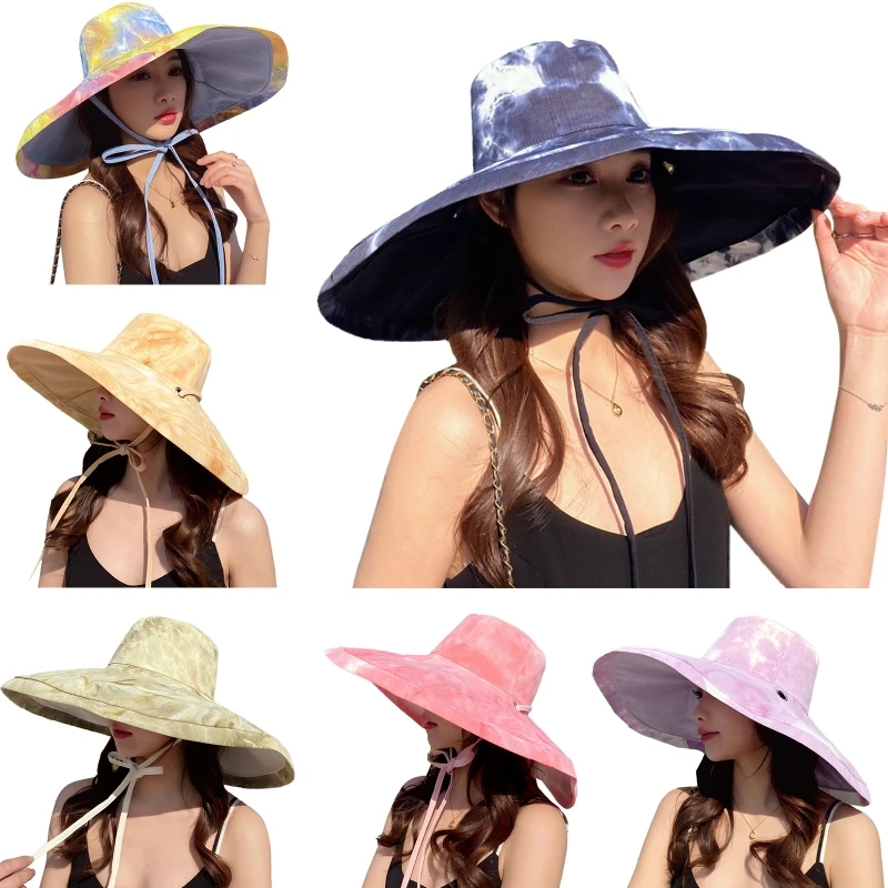 Trendy Large Brim Basin Hat Summer Fisherman Hat Reversible Bucket Hat Sun Protection All-match Surprise Gift for Girl
Trendy Large Brim Basin Hat Summer Fisherman Hat Reversible Bucket Hat Sun Protection All-match Surprise Gift for Girl