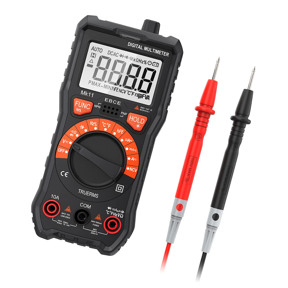 Meterk 2000 Counts Digital Multimeter True RMS Multi-functional Auto Ranging Diode Continuity Non Contact Voltage Multi Meter
Meterk 2000 Counts Digital Multimeter True RMS Multi-functional Auto Ranging Diode Continuity Non Contact Voltage Multi Meter