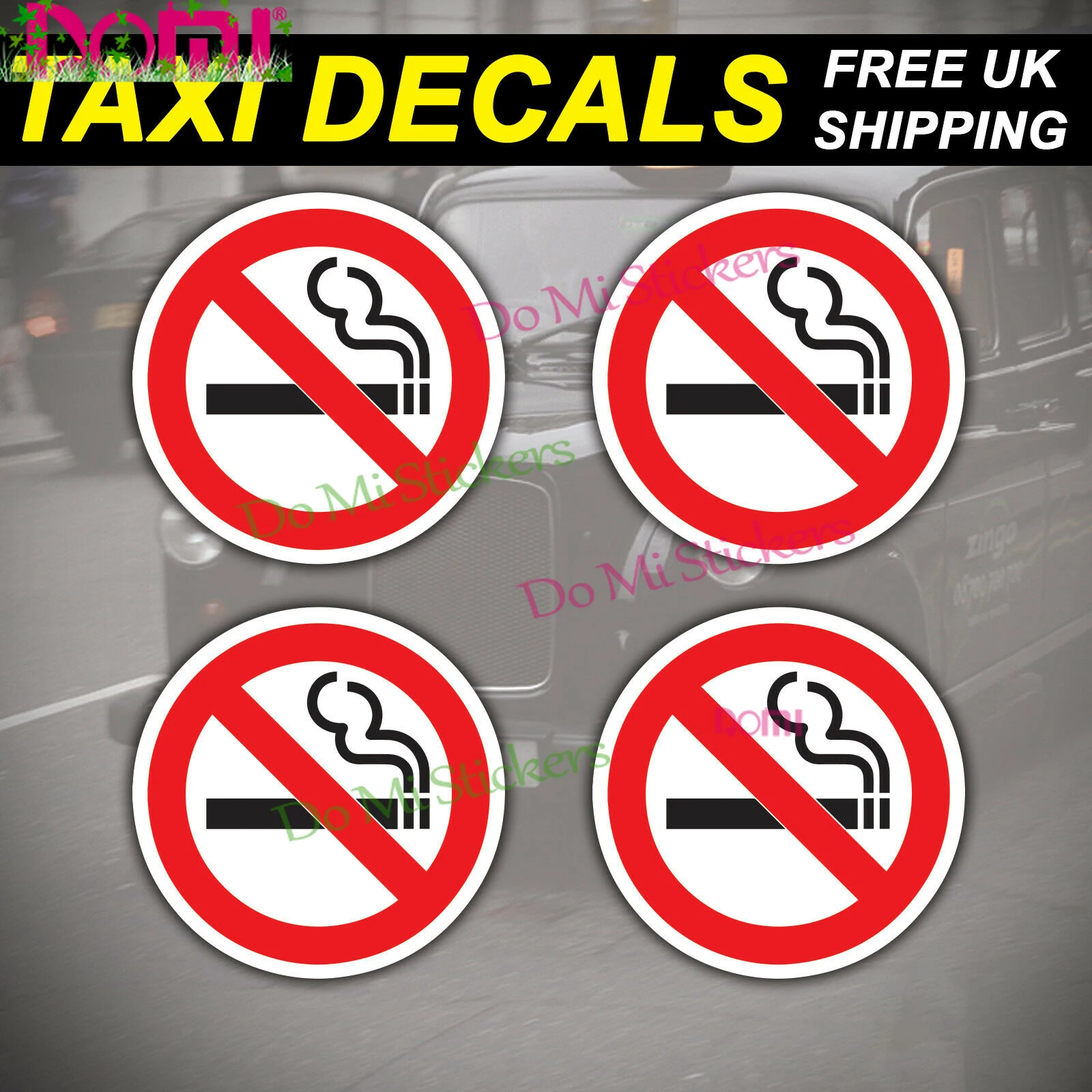 4x No Smoking Warning Taxi Business Shop Decal Colour Stickers for Walls Windows Weatherproof PVC Die-Cut
4x No Smoking Warning Taxi Business Shop Decal Colour Stickers for Walls Windows Weatherproof PVC Die-Cut