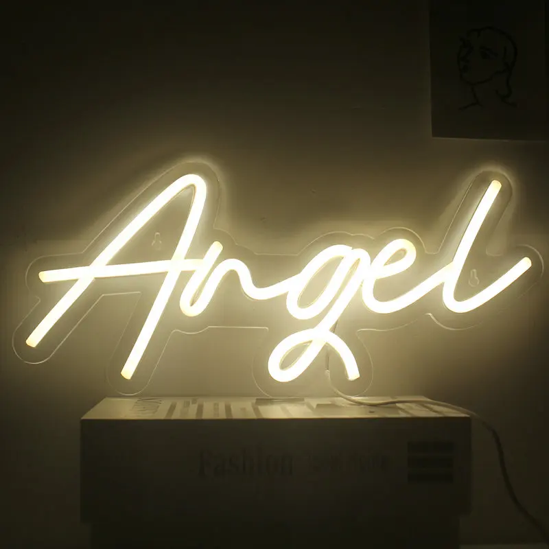 YanKe Neon LED Neon Sign Angel Acrylic Neon Night Light USB Powered Neon For Kids Room Decor Shop Bedroom Home Decoration
YanKe Neon LED Neon Sign Angel Acrylic Neon Night Light USB Powered Neon For Kids Room Decor Shop Bedroom Home Decoration
