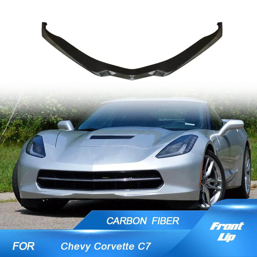 Для Chevrolet Corvette C7 Z06 Z51 2014-2017 передний бампер разделитель губ автомобиля спойлер из