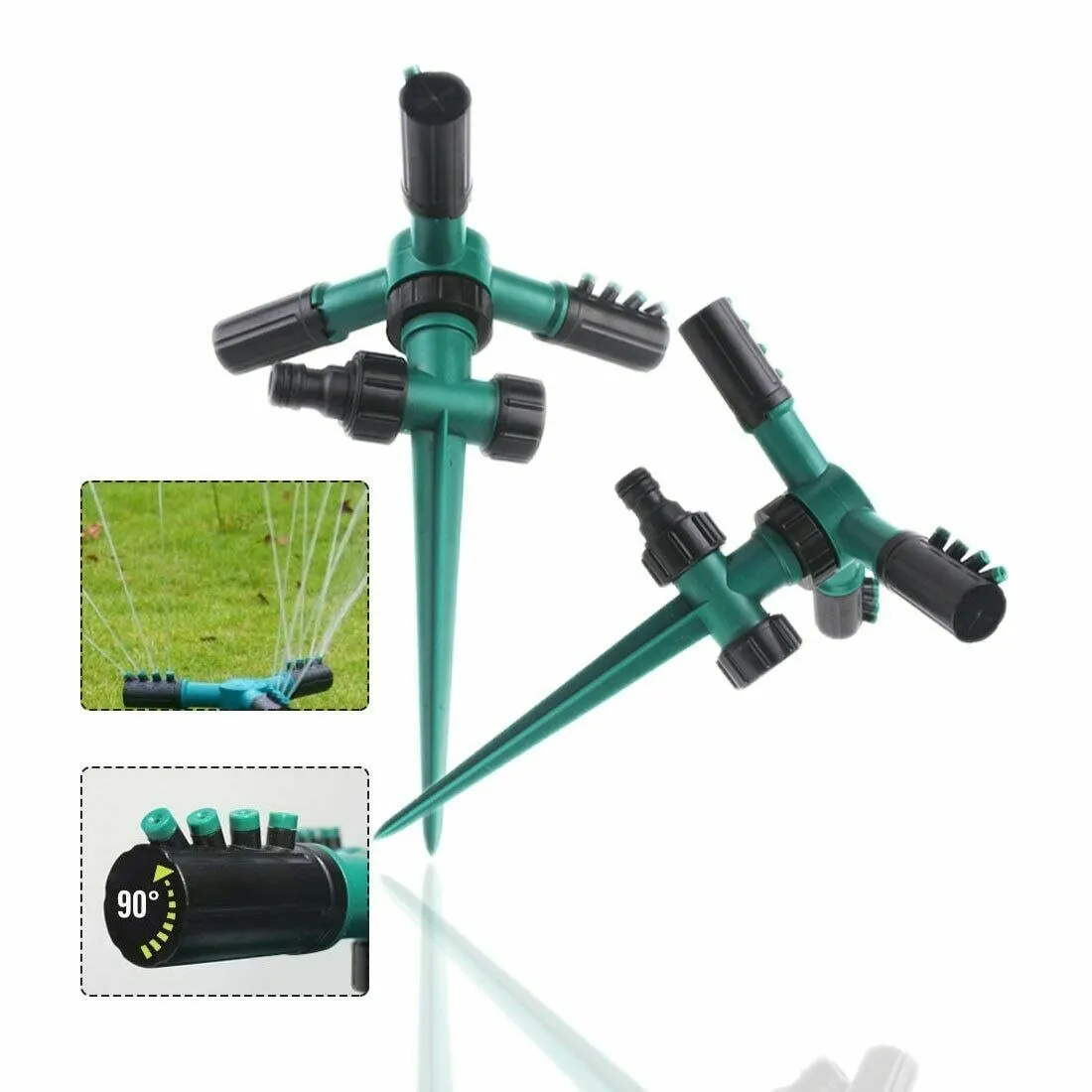3-arm Automatic Rotating Sprinkler with Ground Rod or with Base Garden Agriculture Yard Lawn Grass Irrigation Watering Nozzles
3-arm Automatic Rotating Sprinkler with Ground Rod or with Base Garden Agriculture Yard Lawn Grass Irrigation Watering Nozzles