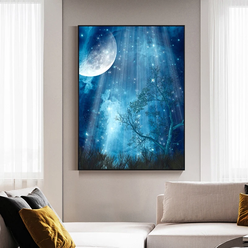 5D DIY Diamond Painting Moon Fantasy Landscape Modern Full Diamond Embroidery Cross Stitch Art Wall Bedroom Home Decor
5D DIY Diamond Painting Moon Fantasy Landscape Modern Full Diamond Embroidery Cross Stitch Art Wall Bedroom Home Decor