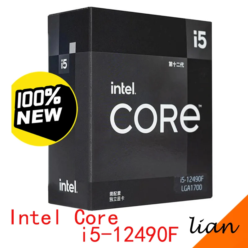Intel Core i5-12490F i5 12490F new 3GHz 6-Core 12-Thread CPU Processor 10NM L3=18M 65W LGA 1700
Intel Core i5-12490F i5 12490F new 3GHz 6-Core 12-Thread CPU Processor 10NM L3=18M 65W LGA 1700
