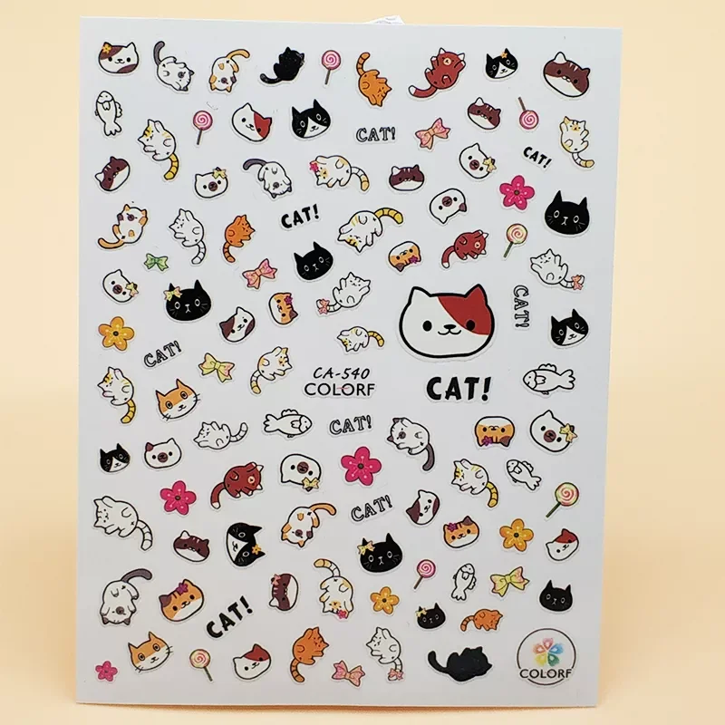3D Nail Sticker Girl Manicure Decals Decoration Stickers for Nails Cute Cat Candy Fish Design Nail Art Sticker Accessories
3D Nail Sticker Girl Manicure Decals Decoration Stickers for Nails Cute Cat Candy Fish Design Nail Art Sticker Accessories