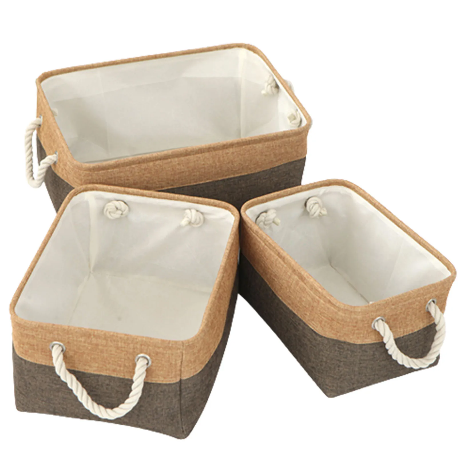 3 шт., однотонные корзины для хранения одежды
3 шт., однотонные корзины для хранения одежды