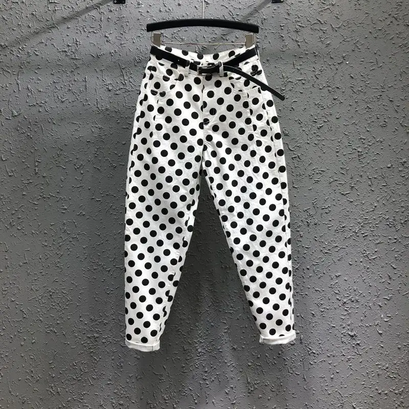 Spring Fall Women's Ankle-length Harem Jeans Elastic Waist White Denim Basic Pants Baggy Casual Fashion Straight Trousers B19
Spring Fall Women's Ankle-length Harem Jeans Elastic Waist White Denim Basic Pants Baggy Casual Fashion Straight Trousers B19