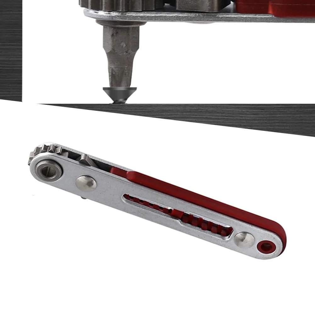 EXCELLENT Mini Ratchet Wrench Hexagon Torx Bidirectional Control For Single/Double Head Screwdriver Drill Bits Tool 1/4"(6.35mm)
EXCELLENT Mini Ratchet Wrench Hexagon Torx Bidirectional Control For Single/Double Head Screwdriver Drill Bits Tool 1/4"(6.35mm)