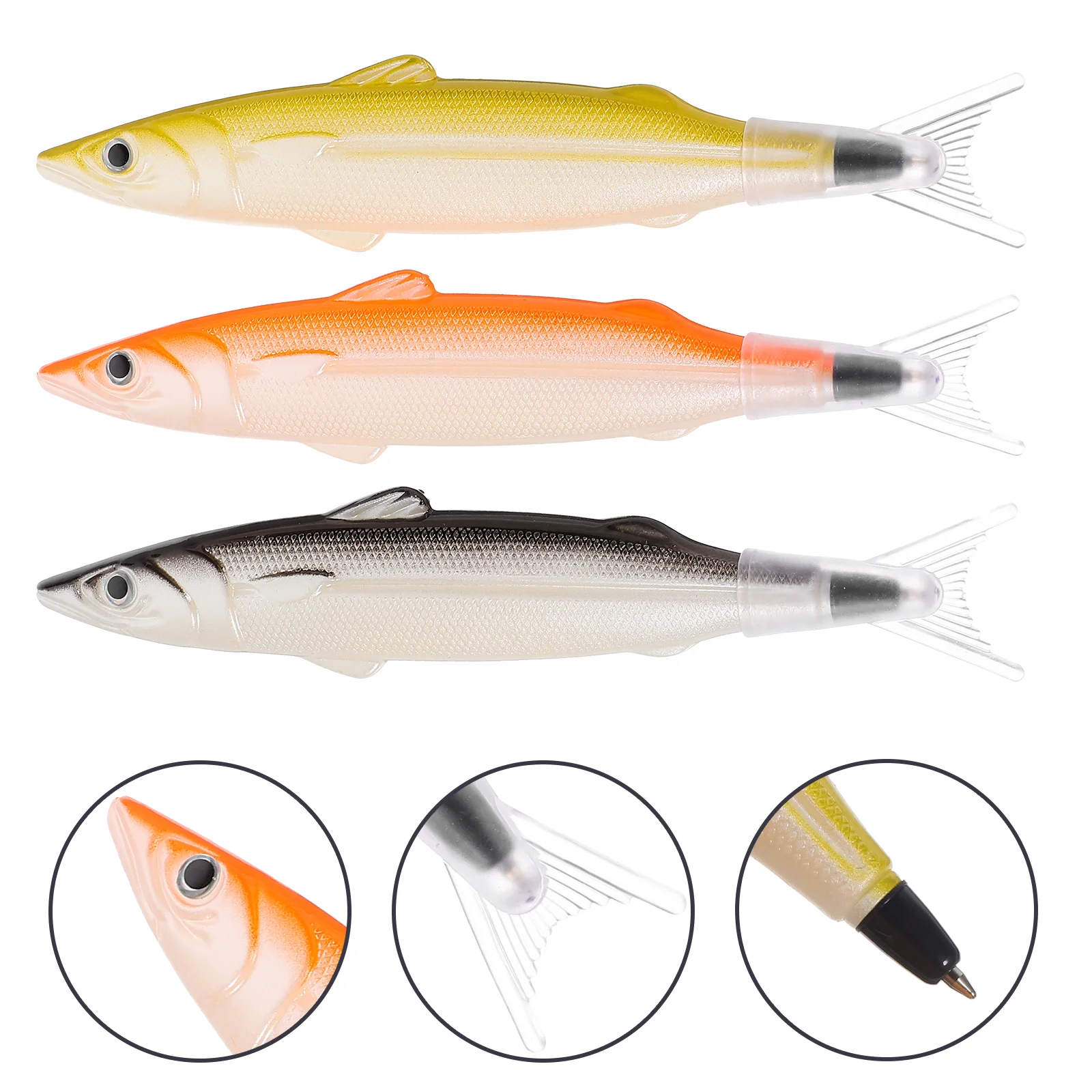 3pcs Plastic Ball-point Pen Student Writing Pen Writing Ballpoint Pen Decorative Fish Pen
3pcs Plastic Ball-point Pen Student Writing Pen Writing Ballpoint Pen Decorative Fish Pen