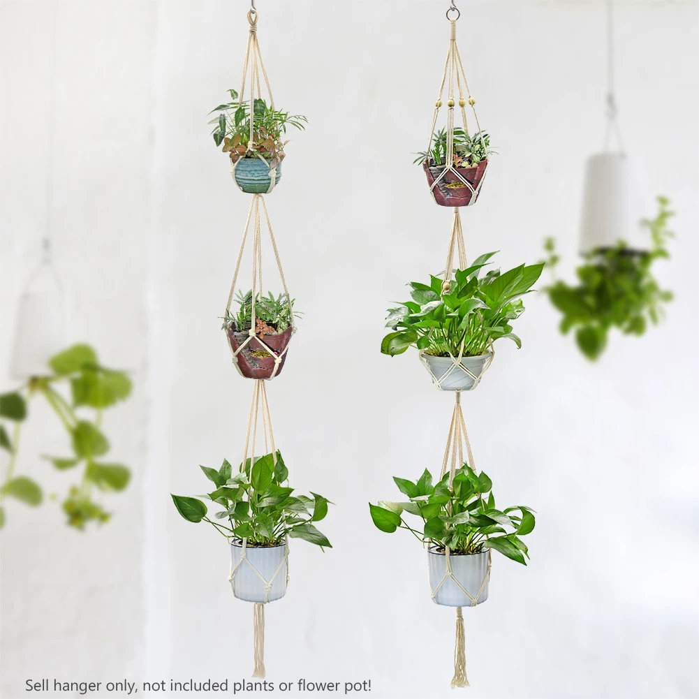 Macrame Plant Hanger Flower Pots Holder Countyard Flower Pot Lanyard Holder Hanger Holder Decoration For Garden Decoration
Macrame Plant Hanger Flower Pots Holder Countyard Flower Pot Lanyard Holder Hanger Holder Decoration For Garden Decoration