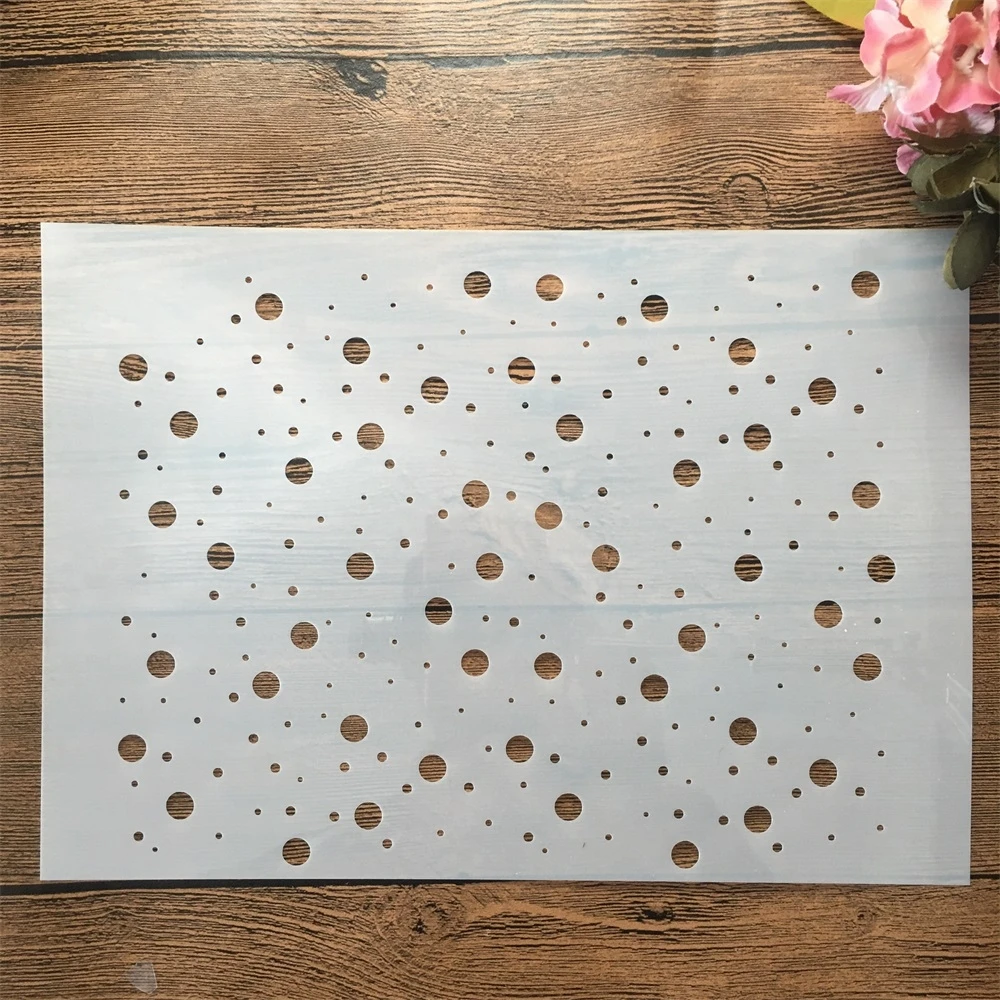 A4 29cm Polka Dot Round Point DIY Layering Stencils Wall Painting Scrapbook Coloring Embossing Album Decorative Template
A4 29cm Polka Dot Round Point DIY Layering Stencils Wall Painting Scrapbook Coloring Embossing Album Decorative Template