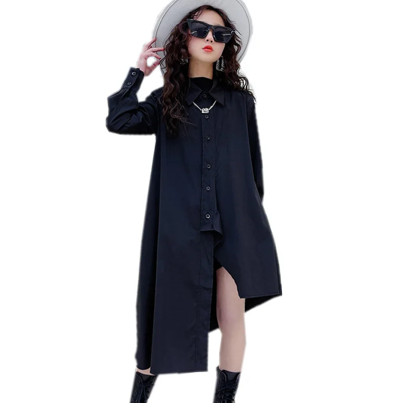 Long Plus Size Teenager Girls Blouse Style Asymmetrical Dress For Kids Spring Autumn Shirt Pattern Clothing Black White Color
Long Plus Size Teenager Girls Blouse Style Asymmetrical Dress For Kids Spring Autumn Shirt Pattern Clothing Black White Color