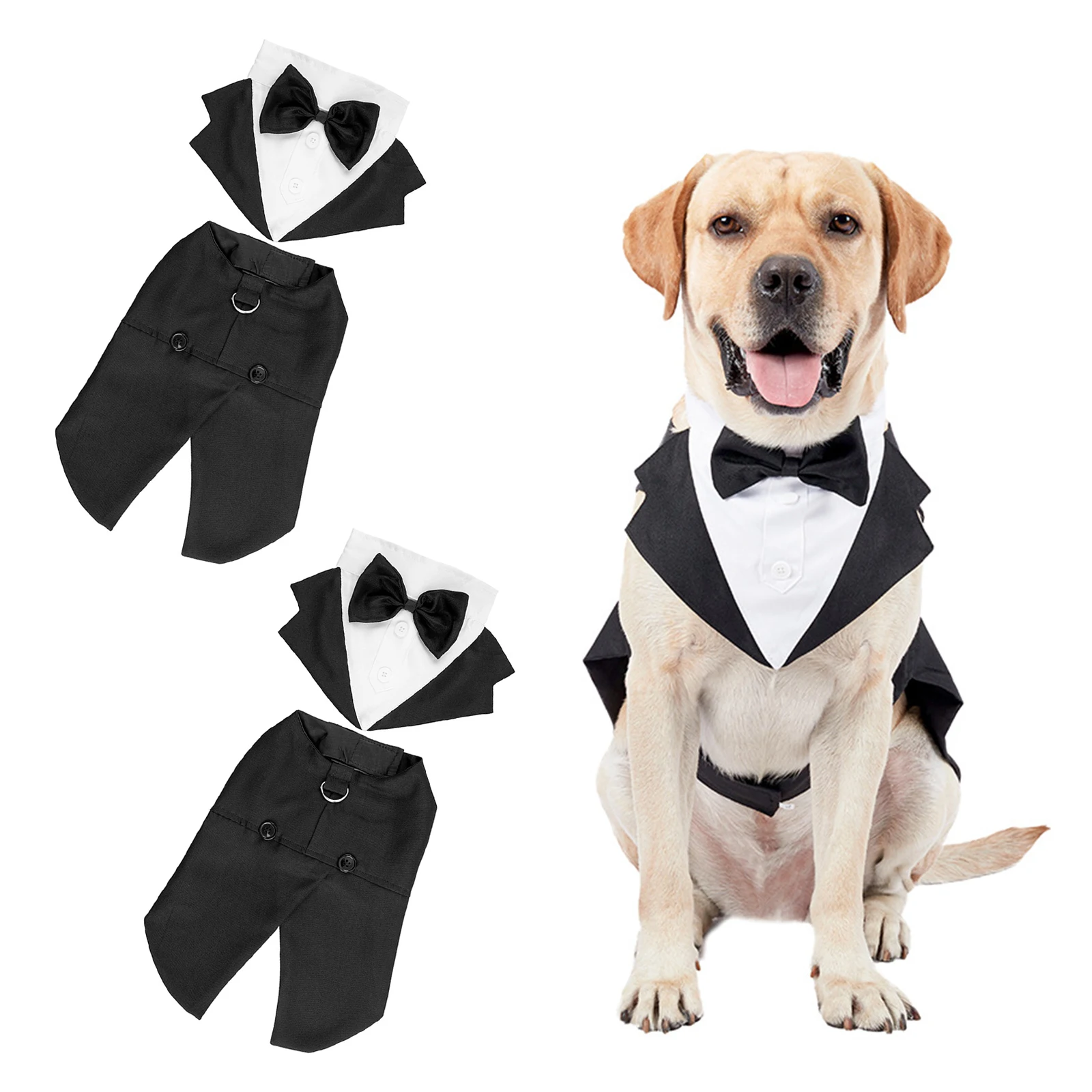 Смокинг для собак, костюм для собаки и аксессуары для собак, смокинг для собаки, свадебный смокинг со съемным бантом
Смокинг для собак, костюм для собаки и аксессуары для собак, смокинг для собаки, свадебный смокинг со съемным бантом
