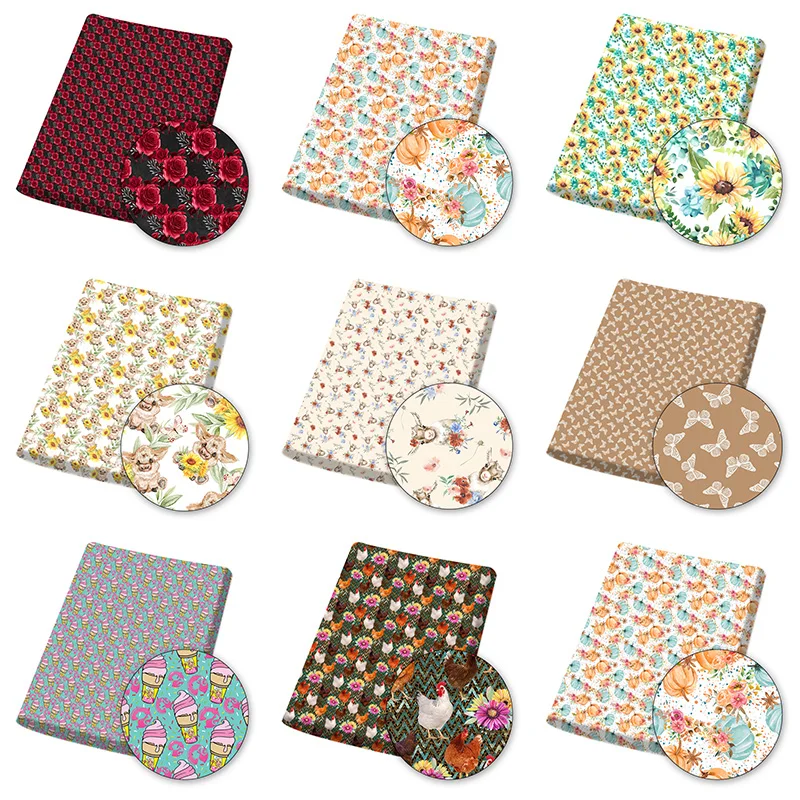Polyester Cotton Fabric By The Yard Cartoon Flowers Animals Printed Cloth Sheet Sewing Fabric for Dress DIY Craft 45*145 CM 1 PC
Polyester Cotton Fabric By The Yard Cartoon Flowers Animals Printed Cloth Sheet Sewing Fabric for Dress DIY Craft 45*145 CM 1 PC