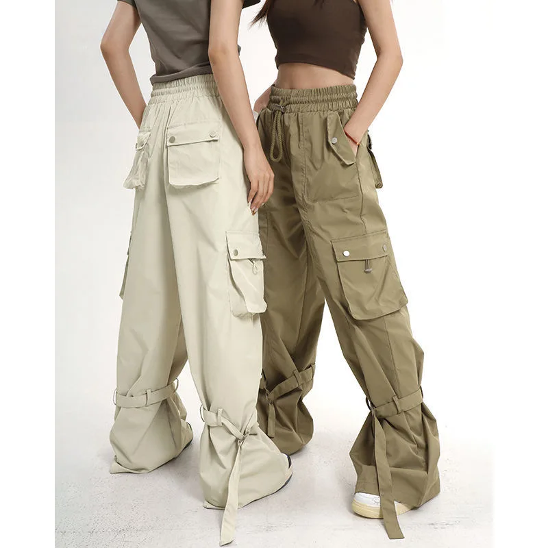 Autumn Fashion Khaki Cargo Pants Women Y2K High Waist Flap Pocket Wide Leg Trousers Loose Straight Pants Vintage Casual Jeans
Autumn Fashion Khaki Cargo Pants Women Y2K High Waist Flap Pocket Wide Leg Trousers Loose Straight Pants Vintage Casual Jeans