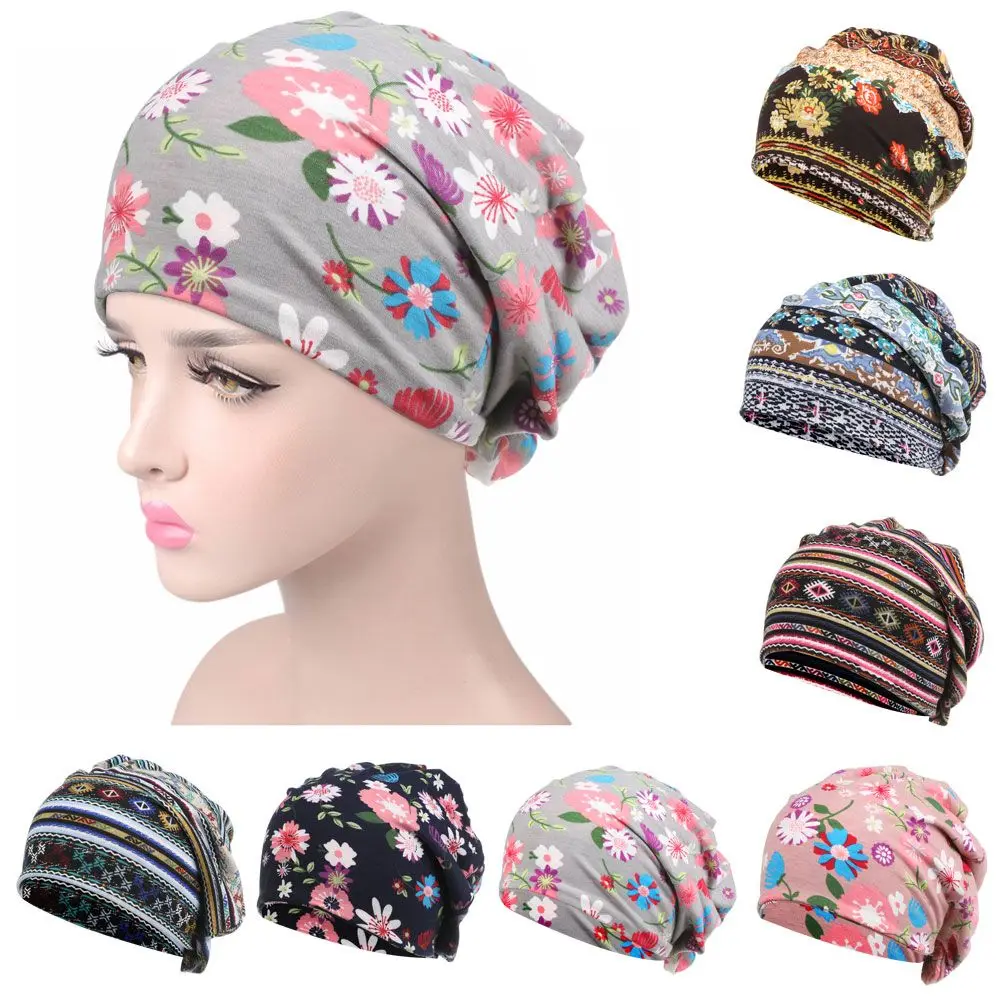 

Soft Beanies Sport Casual Winter Warm Hair Loss Headscarf Muslim Hijabs Chemo Hat Women Turban Hat Head Wrap