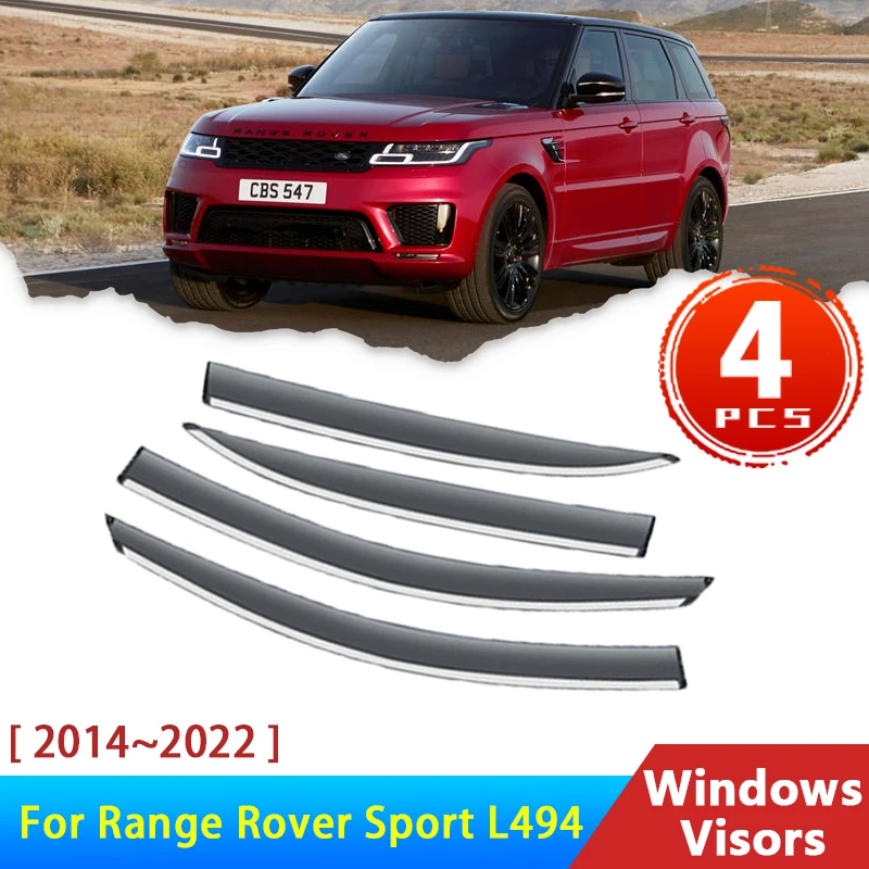 Дефлекторы для Range Rover Sport 2 Gen L494 2014 ~ 2022 аксессуары Автомобильные оконные козырьки защита от дождя для бровей защита козырька 2017 2019
Дефлекторы для Range Rover Sport 2 Gen L494 2014 ~ 2022 аксессуары Автомобильные оконные козырьки защита от дождя для бровей защита козырька 2017 2019