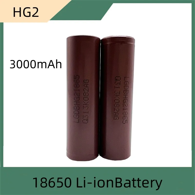 Hot New Original 3.7v 18650 HG2 3000mAh Lithium Rechargeable Batteries Continuous Discharge 30A For Drone Power Tools
Hot New Original 3.7v 18650 HG2 3000mAh Lithium Rechargeable Batteries Continuous Discharge 30A For Drone Power Tools